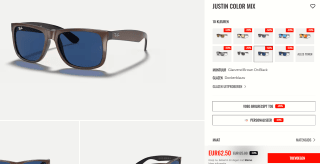 Tot 50% korting op Ray Ban Justin Colormix zonnebrillen bij Ray Ban