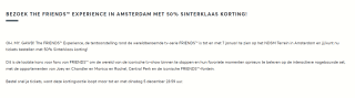 Ticket voor The Friends Experience Amsterdam met 50% korting
