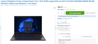 Lenovo ThinkPad L15 Gen 3 laptop voor €888,19