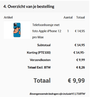 Topdoek kortingscode voor Telefoonhoesje met eigen ontwerp voor €9,99