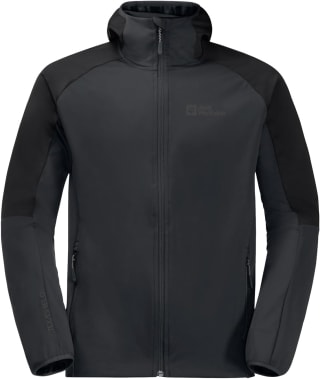 Jack Wolfskin Feldberg Hoody Heren Softshell-Jas - phantom voor €35,32 bij Amazon