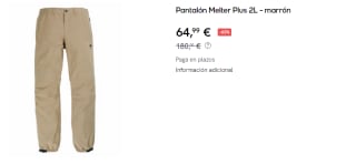 Pantalón para Mujer Burton Melter Plus 2L por 64.99€