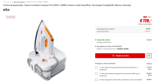 Centro de planchado Braun CareStyle Compact Pro IS 2561 por 119€
