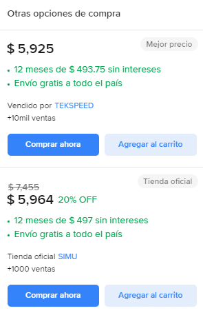 Google Pixel 6A 128GB por $5,925 en Mercado Libre