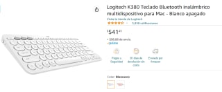 Teclado Logitech K380 por $541 en Amazon