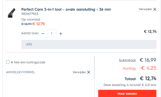Electrolux kortingscode voor 25% korting op je bestelling