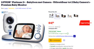 LUVION Platinum 3+ babyfoon met camera voor €64,95 bij Bol