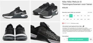 Nike Metcon 8 schoenen voor €50 bij JD Sports