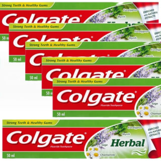 6 pastas Colgate Herbal 50ml por 8,74€