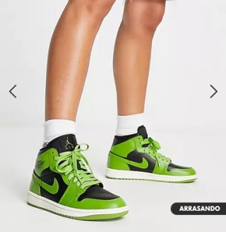 Zapatillas Air Jordan 1 Mid verdes Hombre por 120€