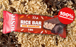 Bosto rice bar Dark Chocolate 100% terugbetaald