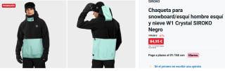 Chaqueta de esquí para hombre SIROKO W1 Crystal por 84.95€