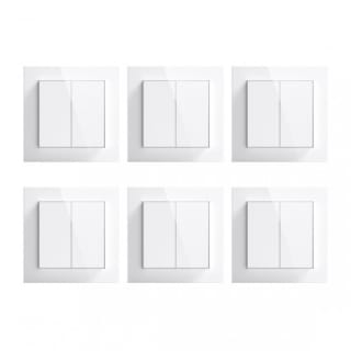 6x Senic Gira Friends of Hue Switch schakelaar mat wit (systeem 55) voor €259,95 bij tink