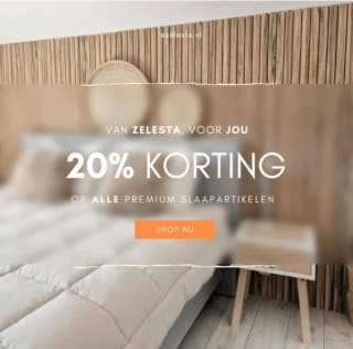 20% extra kassakorting bij Zelesta