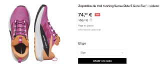 Zapatillas de trail running de Mujer Salomon Sense Ride 5 GTX por 74.99€