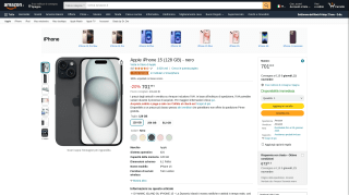 Apple iPhone 15 128 GB por 701,99€