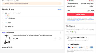 Patinete eléctrico iScooter iX3 800W por solo 284,57€