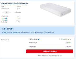 21% BTW korting op bijna alles bij Beddenreus