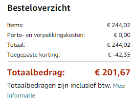 Garmin Vivoactive 5 horloge voor €201,67 bij Amazon DE