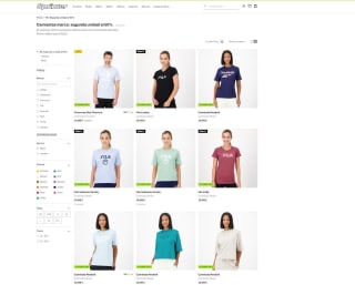 Camisetas marca: segunda unidad al 50%