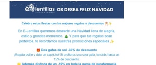 Hasta 30% descuento desde E-lentillas
