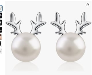 B.Catcher Pendientes perlas reno por 14,33€