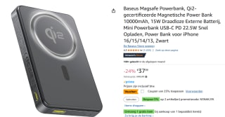 Baseus Magsafe Qi2-gecertificeerde Magnetische Power Bank 10000mAh + gratis kabel met display voor €28,49 bij Amazon