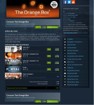 Pack The Orange Box a tan solo 1,95€