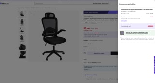 Silla T-LoVendo de Oficina Ergonómica con ruedas por 50,59€ (Nuevos usuarios por 40,59€)