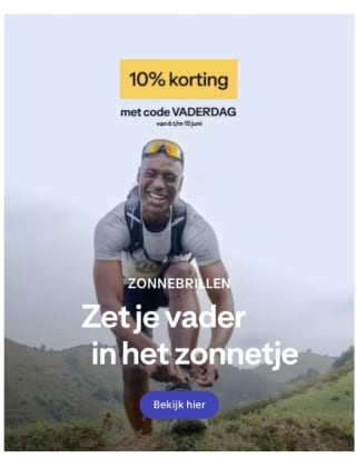 10% korting met de code op zonnebrillen