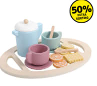 50% kassakorting op Playing kids houten speelgoed bij Kruidvat
