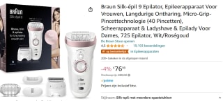 Braun Silk-épil 9 Epilator 9-725 voor €76,99 bij Amazon.nl