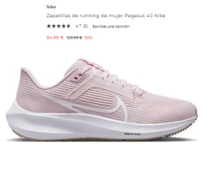 Zapatillas de Running de Mujer Nike Pegasus 40 por 64.99€