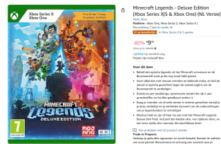 Minecraft Legends Deluxe Edition voor €9,95 bij Amazon