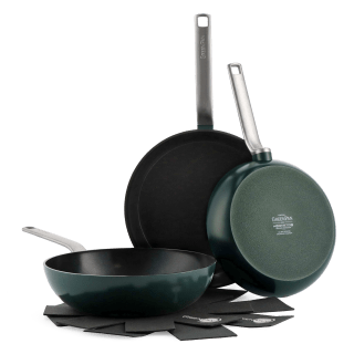 Evolution Pine Green set 3-delig PFAS-vrij voor €109,95 bij Greenpan