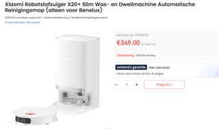 Xiaomi Robotstofzuiger X20+ - Zelflegend Station - Dweilfunctie voor €349 bij Ochama