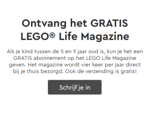 Gratis LEGO Life Magazine (4x per jaar)
