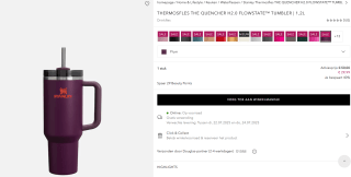 Stanleycup 1,2 L in diverse kleuren voor €30 bij Douglas