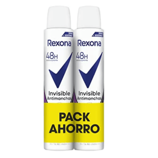 Desodorante Rexona Invisible Aerosol Antitranspirante para mujer Black&White 200ml por 3,56€