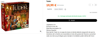 Juego de Mesa Tudor por 19.9€