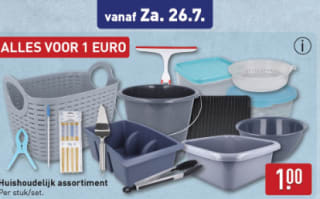 Diverse Huishoudelijke artikelen voor €1 bij de Aldi