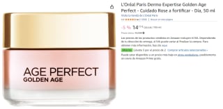 3 Botes de L'Oréal Paris Dermo Expertise Golden Age Perfect - Cuidado Rose a fortificar - Día, 50 ml por 28.77€