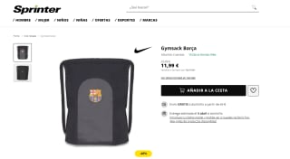 Mochila de cuerdas Gymsack Barça por 11,99€