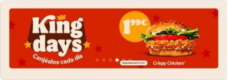 Crispy Chicken a tan solo 1,99€ en Burgerking