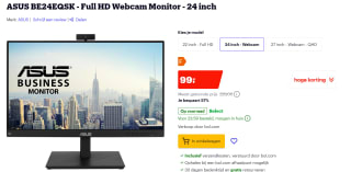 ASUS BE24EQSK - LED-monitor voor €99 bij Bol.com