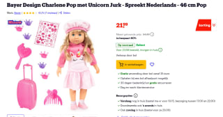 Bayer Design Charlene Interactive, sprekende haarpop, voor €21,99 bij Bol