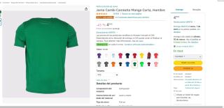 Joma Combi Camiseta Manga Corta de hombre desde 4.99€