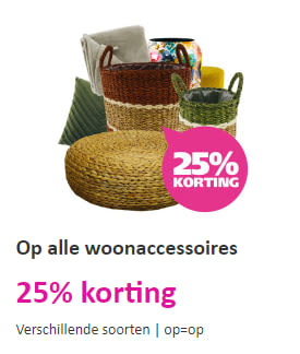 25% korting op alle kamerplanten, binnenpotten & woonaccessoires bij Ranzijn
