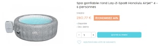 Piscine rond gonflable Lay-Z-Spa Honolulu à 280,77€