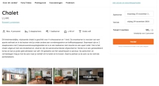 Roompot Bospark Lunsbergen midweek voor €131 of weekend voor €132,74